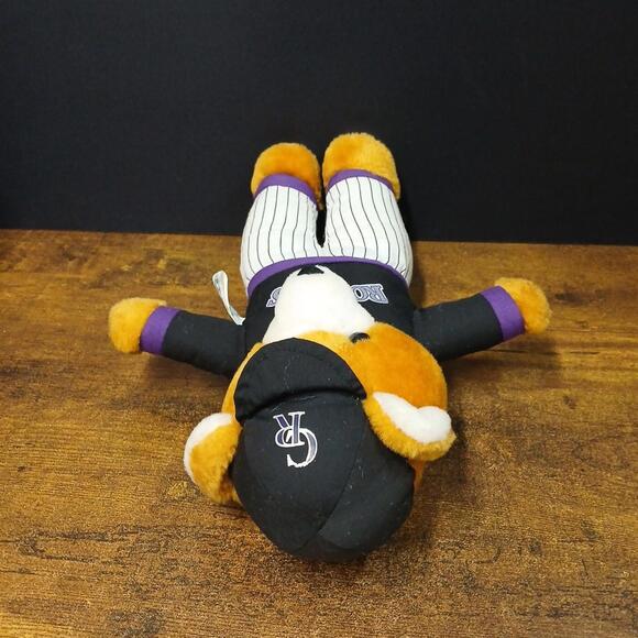 MLB Colorado Rockies 12" Mini Bear Plush, Play-by-Play - Picture 6 of 6